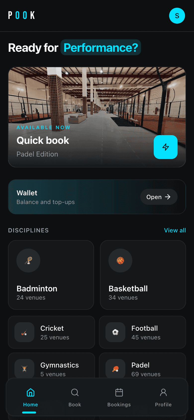Pook — Sport booking app